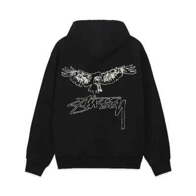 Stussy Wingspan Hoodie "Black"