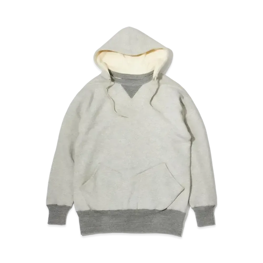 THE REAL McCOY'S Double-Face Hooded Sweatshirt "Grey"