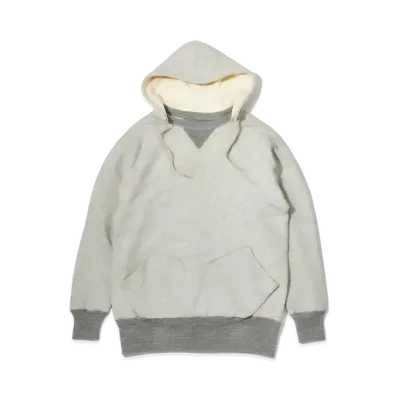 THE REAL McCOY'S Double-Face Hooded Sweatshirt "Grey"