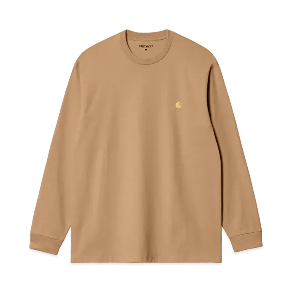 Carhartt WIP L/S Chase T-Shirt "Peanut/Gold"