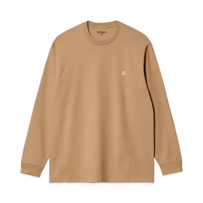 Carhartt WIP L/S Chase T-Shirt "Peanut/Gold"
