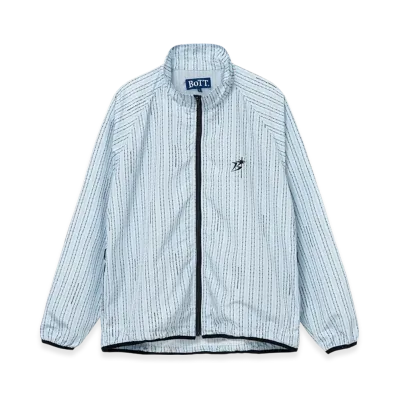 BOTT Lightweight Striped Track Jacket "Light Blue"