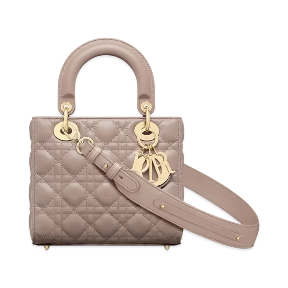 Dior Small Lady DIOR My ABC Dior Bag Cannage Lambskin "Taupe"