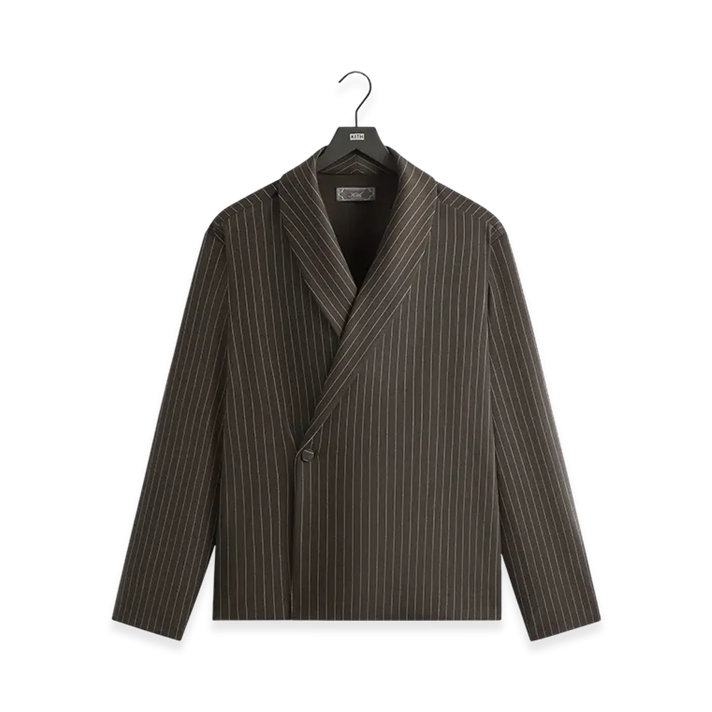 Kith Double Weave Long Sleeve Thompson Crossover Shirt "Kindling"