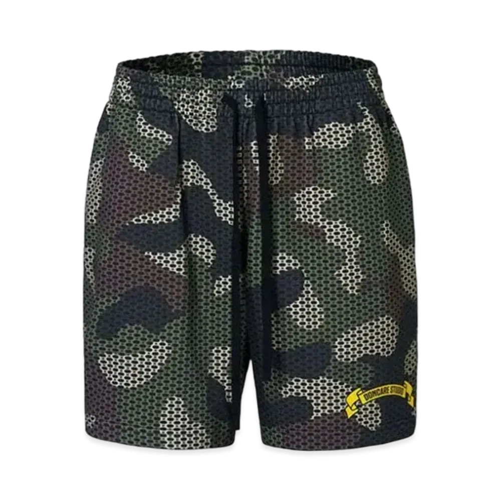 DONCARE Camo Shorts Cotton Pattern Printed "Khaki"