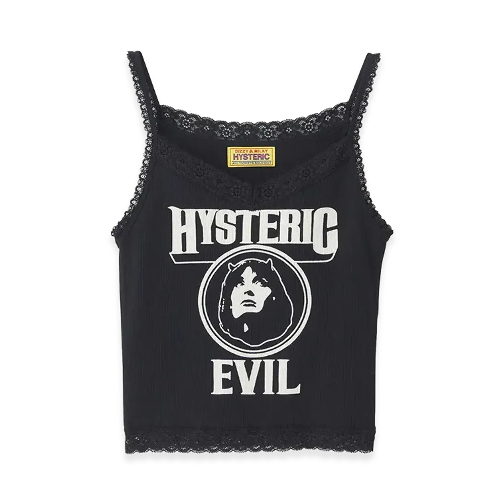 HYSTERIC GLAMOUR Women's Evil Woman Camisole "Black"