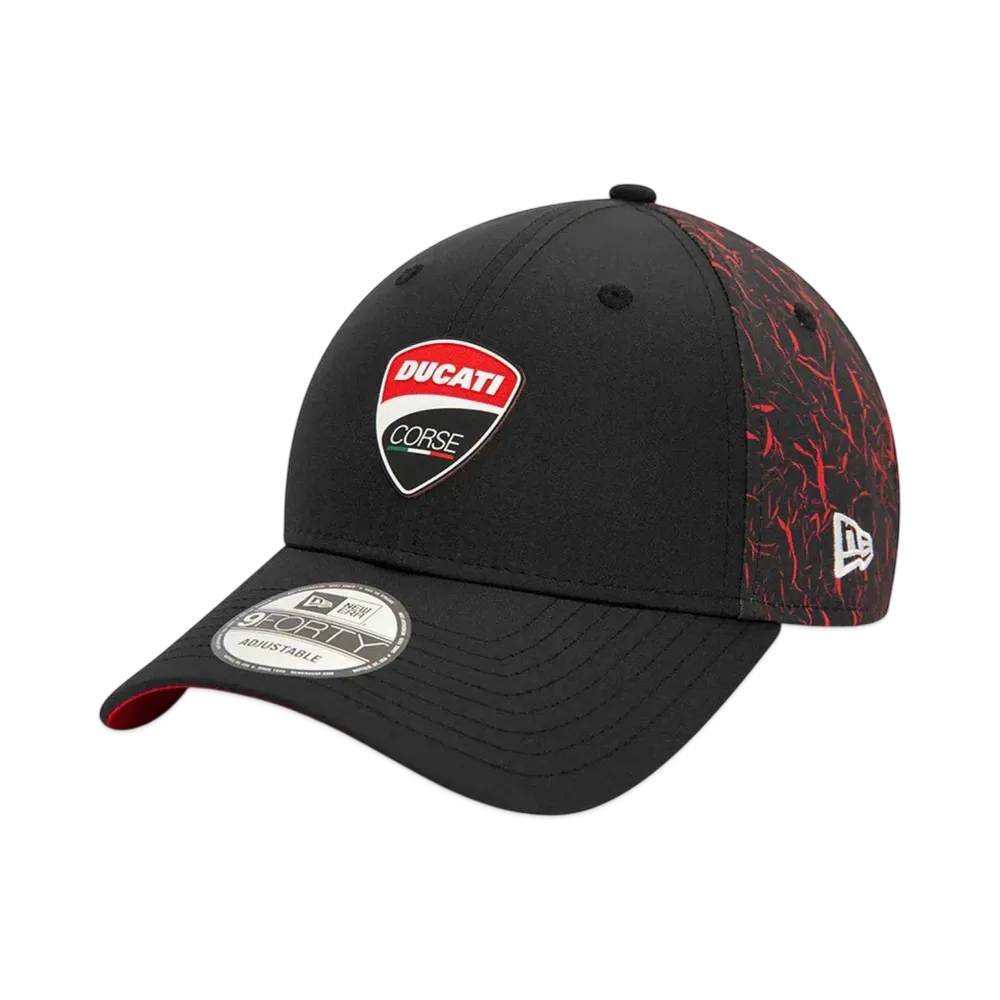 NEW ERA 9Forty Motorcycle Collection DUCATI Crinkle 2-Tone "Black"