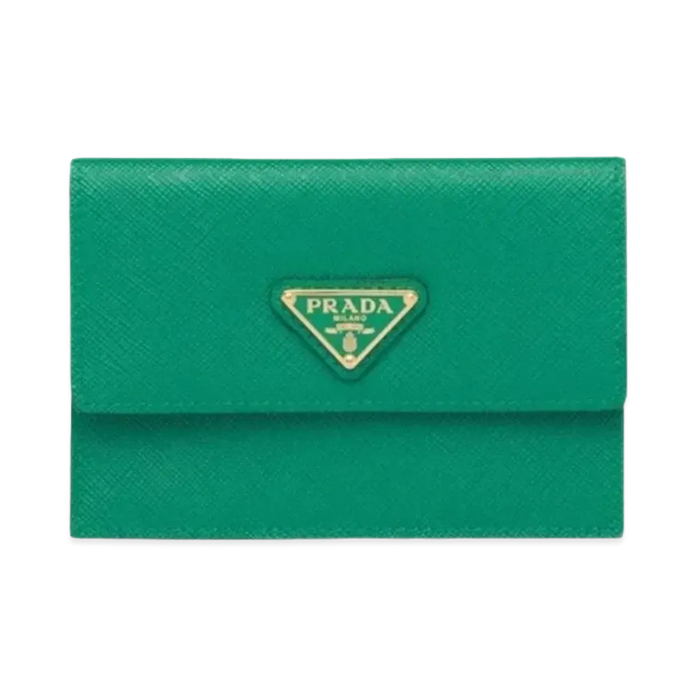 PRADA Saffiano Leather Briefcase "Green"