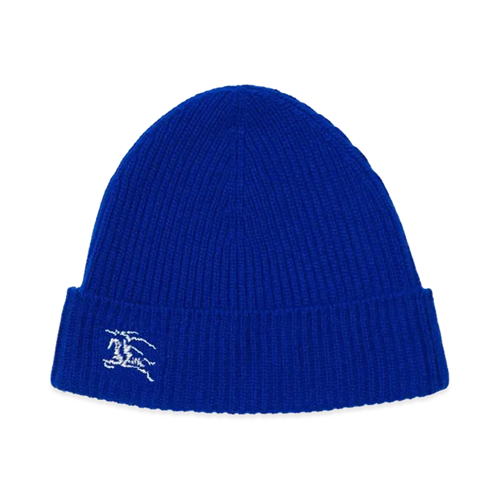 Burberry Women's Cashmere Beanie Hat "Electric Blue"