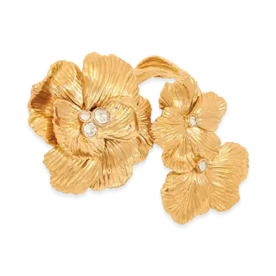 Chloe The Chloe Flowers cuff "Vintage Gold"