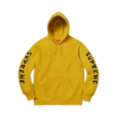 Supreme Gradient Sleeve Hooded Sweatshirt "Mustard"
