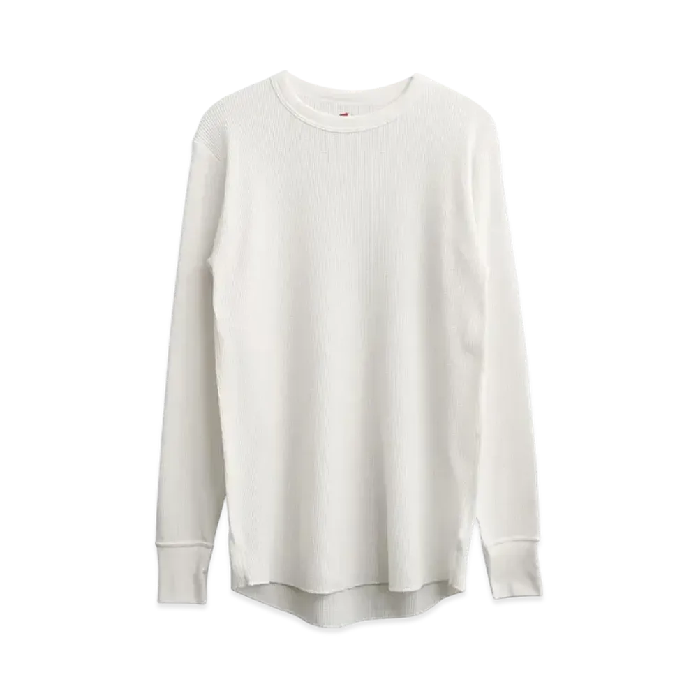 Hanes Thermal Crewneck Long Sleeve T-shirt "OffWhite"