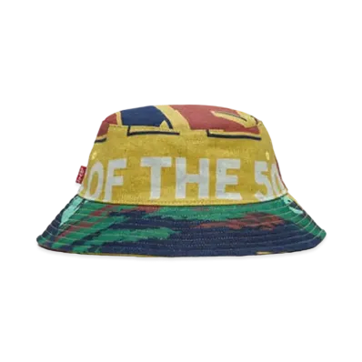 Levi's 150th Anniversary Banner Print Model Limited Edition Bucket Hat "Dark Indigo"