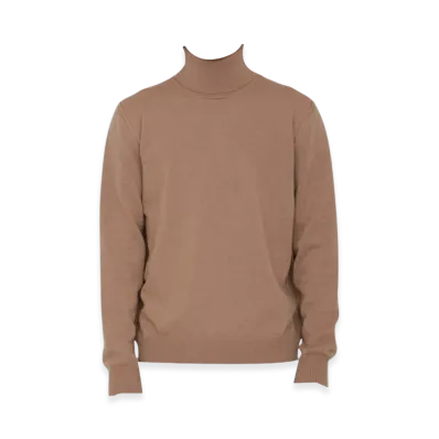 Maison Margiela High-Neck Cashmere Sweater "Almond"