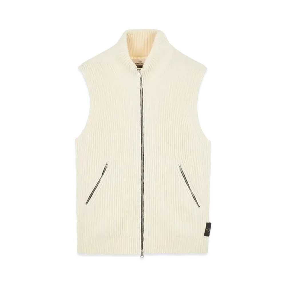 Stone Island 565C2 FULL RIB PURE WOOL "Natural White"
