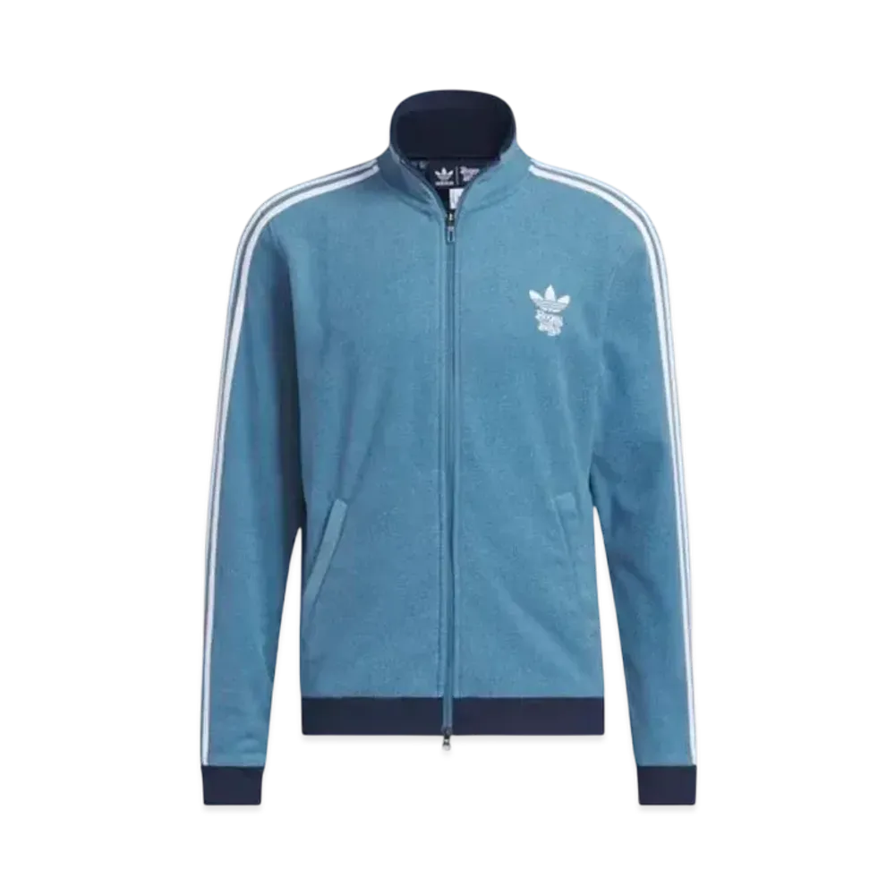 adidas Bogey Boys Pile Track Jacket "Altered Blue"