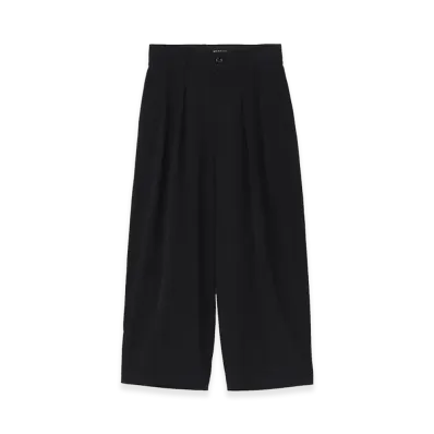 WILDSIDE YOHJI YAMAMOTO x MINEDENIM N.E.Wide Gabardine Pants "Black"
