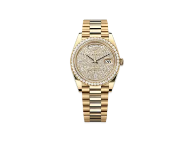 ROLEX Day-Date 40mm Yellow Gold Diamond 228348RBR "Pave diamonds"
