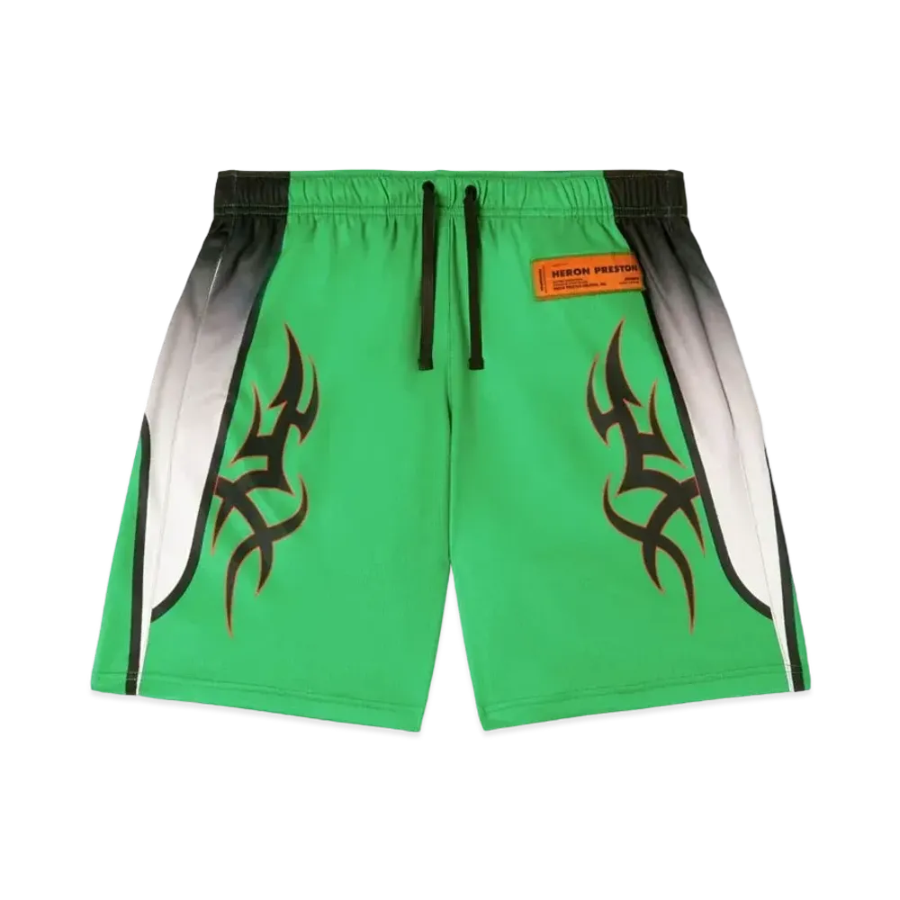HERON PRESTON Dry Fit Shorts "Light Green/Black"