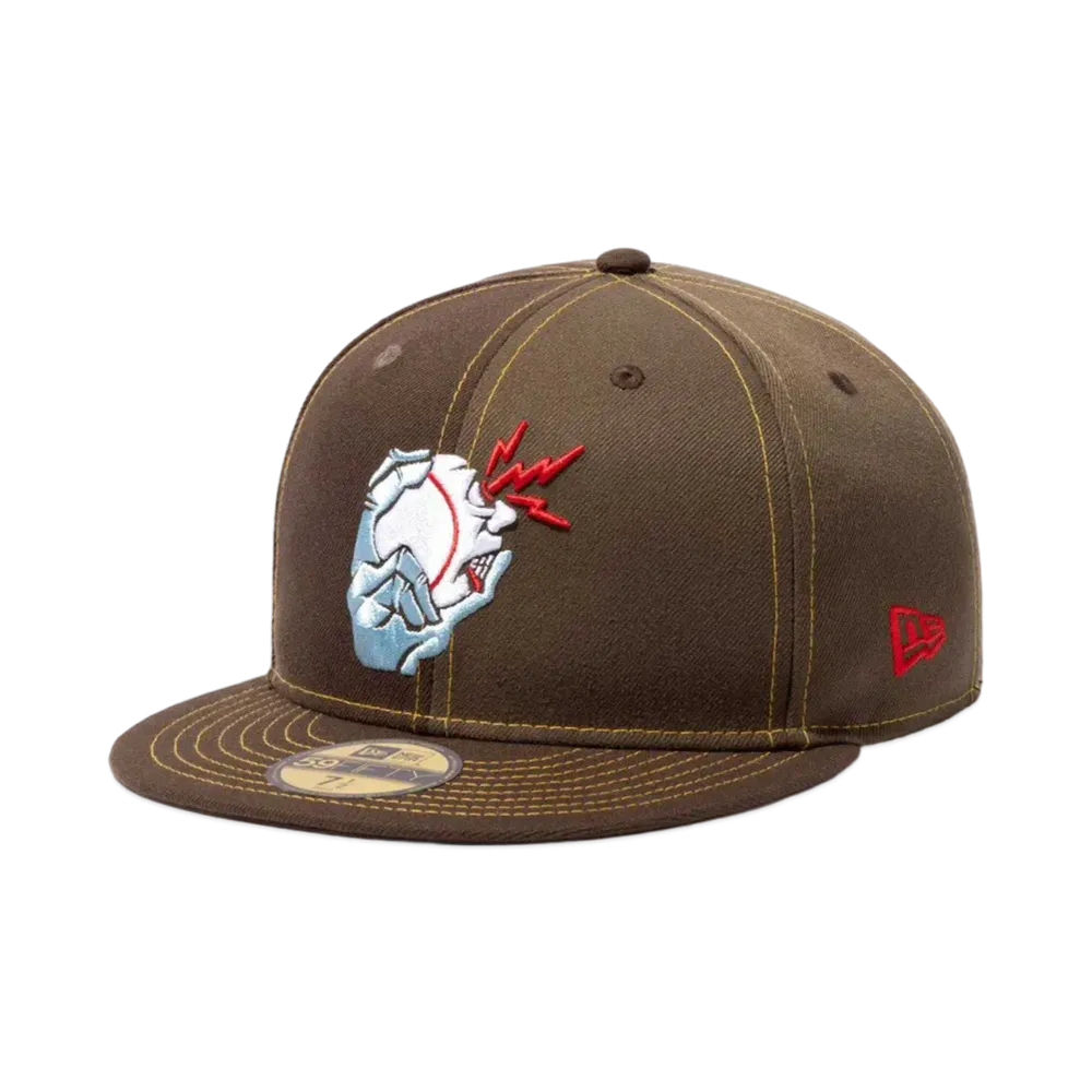 NEW ERA x Cookie! 59Fifty Ball Finger Logo "Walnut/Moss"