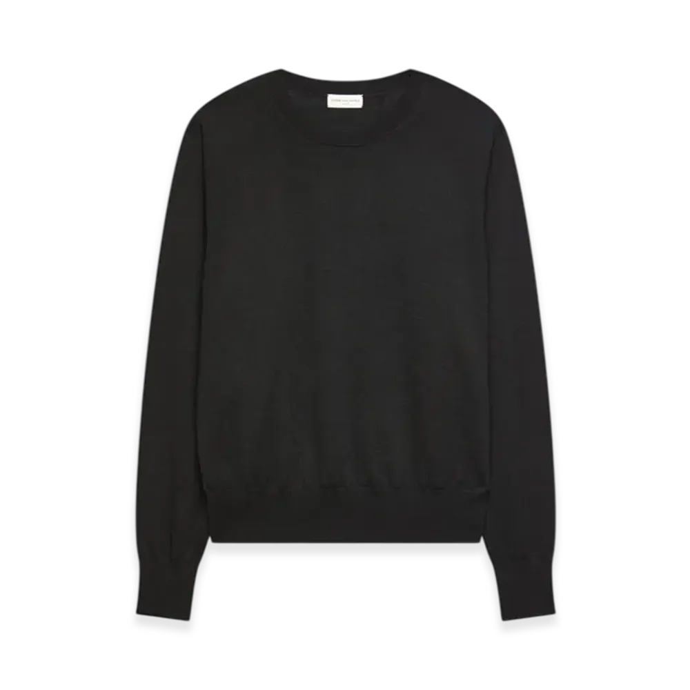 DRIES VAN NOTEN Women's Merino Wool Sweater "Black"