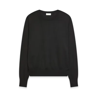 DRIES VAN NOTEN Women's Merino Wool Sweater "Black"
