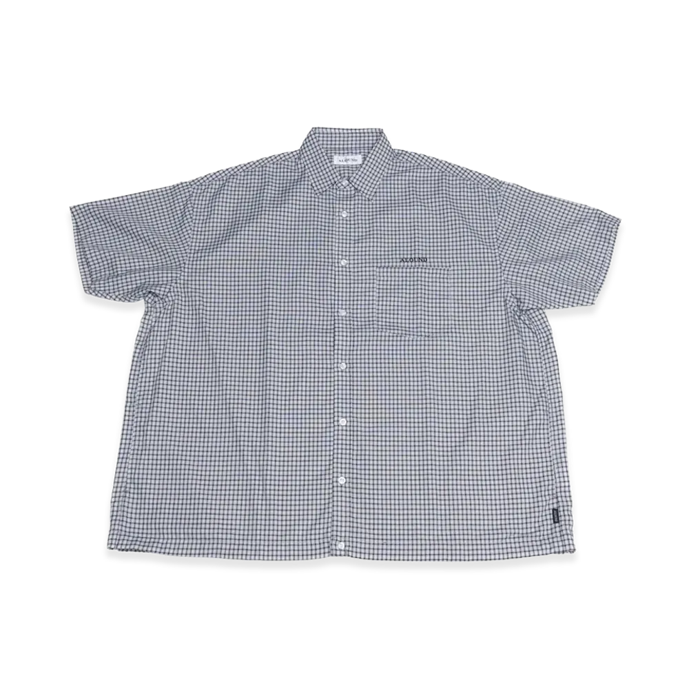 ALOUND Wide Check Shirts "Grey Check"