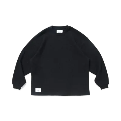 WTAPS Waffle / LS / Cotton "Black"