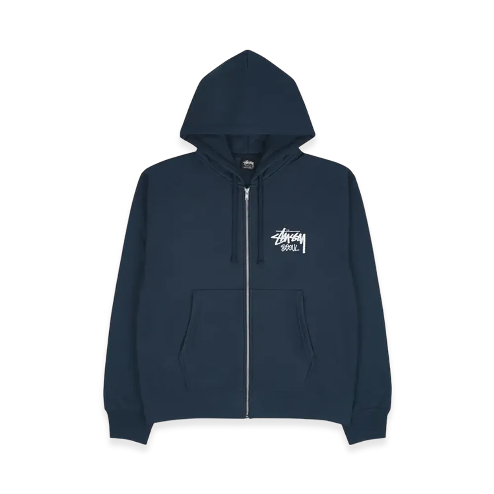 Stussy Stock Seoul Zip Hood "Navy"