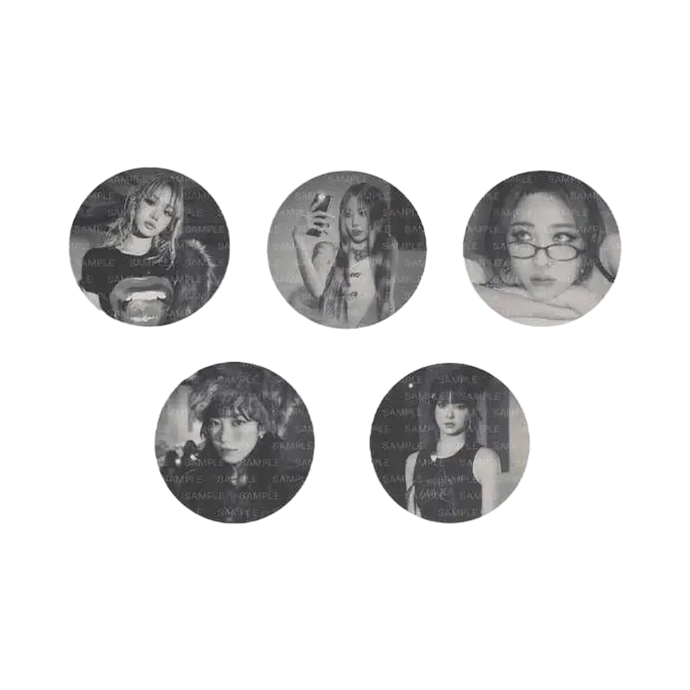 LE SSERAFIM Photo Coaster "5 Coasters, 5 Silicone Pads / 1SET"