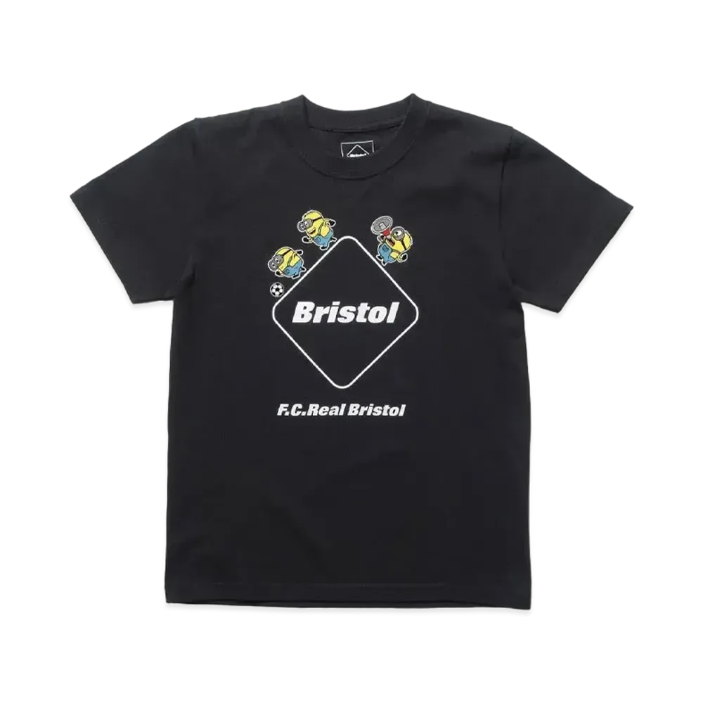 F.C.Real Bristol x Minions Kids Team Emblem T-shirt "Black"