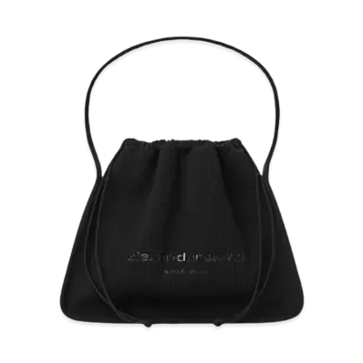 Alexander Wang Ryan Rib Knit Large Bag "Black"