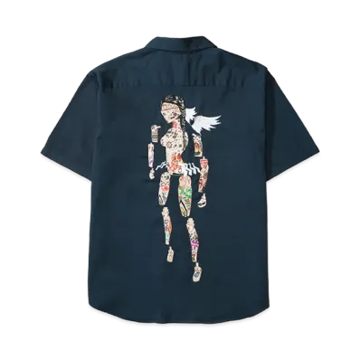 Supreme AOI Cyborg S/S Work Shirt "Navy"