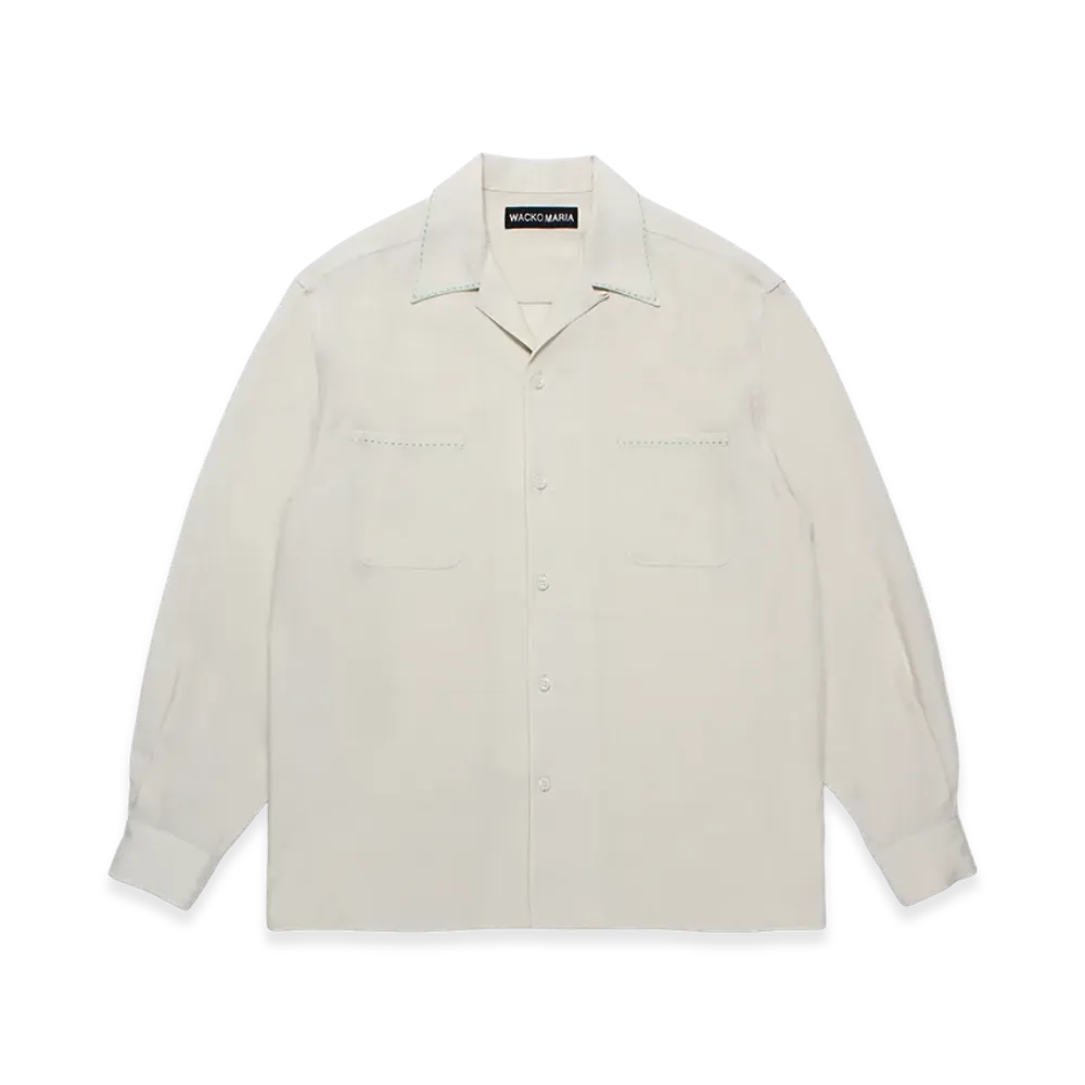 WACKO MARIA 50'S Open Collar Shirt "Ivory"