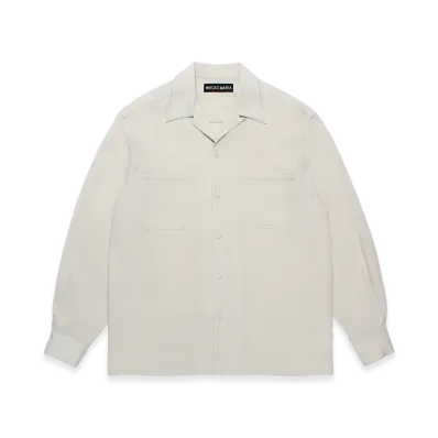 WACKO MARIA 50'S Open Collar Shirt "Ivory"