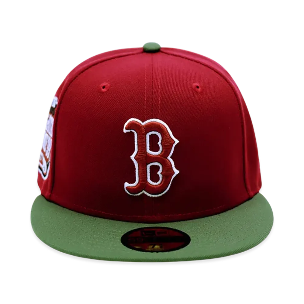 NEW ERA x THE CAP Exclusive 5950 Bosredco Car Olv ASG99 Boston Red Sox "Wine Red"