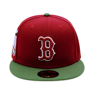 NEW ERA x THE CAP Exclusive 5950 Bosredco Car Olv ASG99 Boston Red Sox "Wine Red"