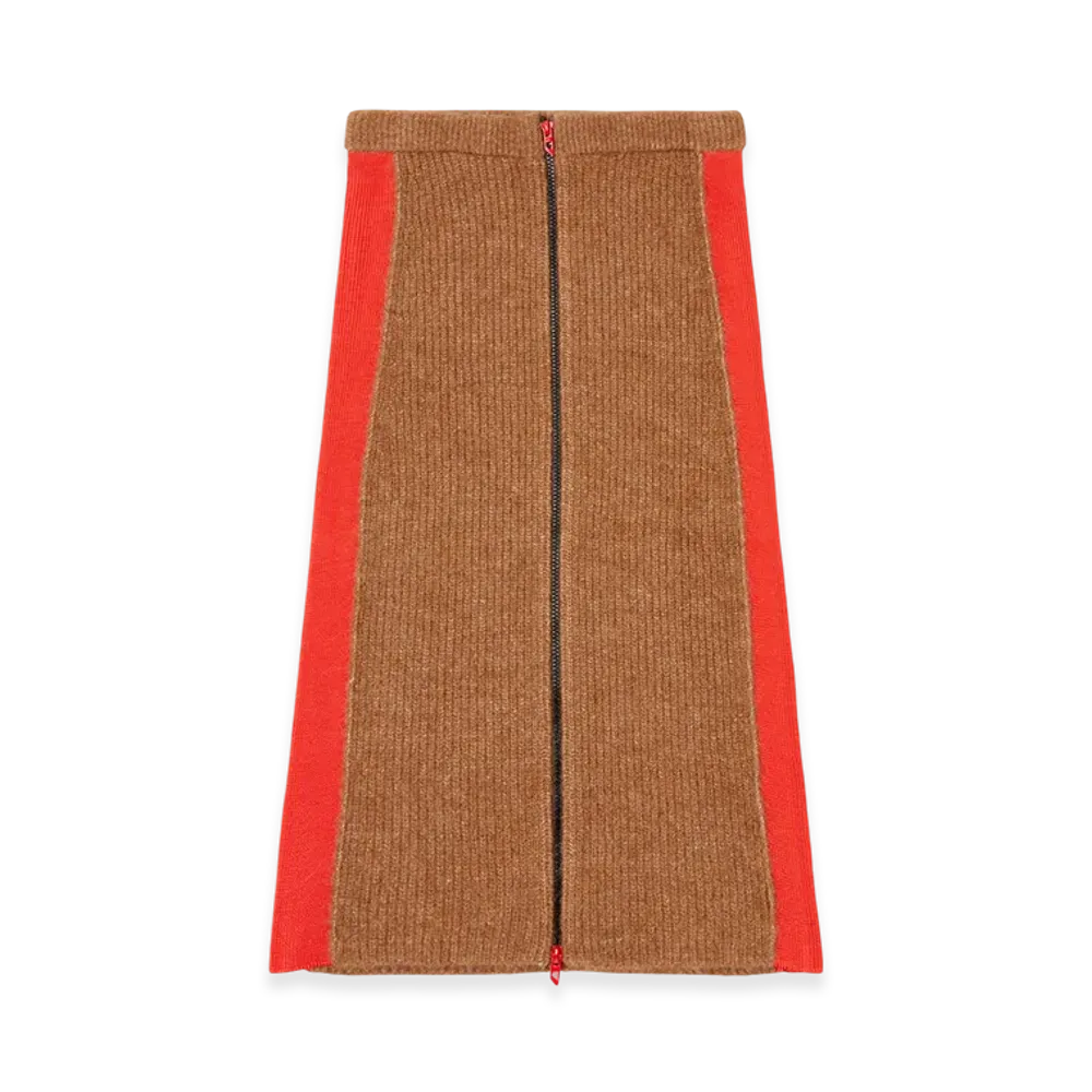 Diesel M-Lousi Knit Skirt "Brown"