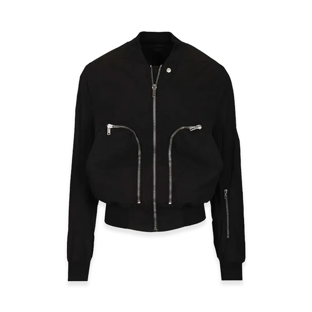 Rick Owens DRKSHDW Bauhaus Flight Bomber Jacket "Black"