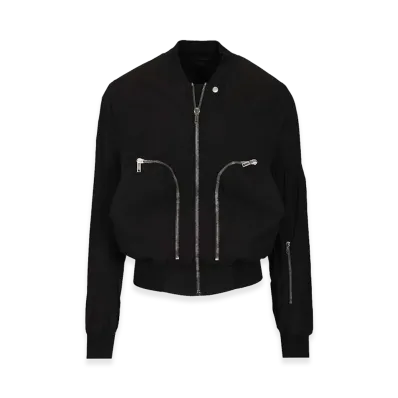 Rick Owens DRKSHDW Bauhaus Flight Bomber Jacket "Black"