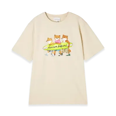 Maison Kitsune Surfing Fox Comfort T-shirt "Paper"