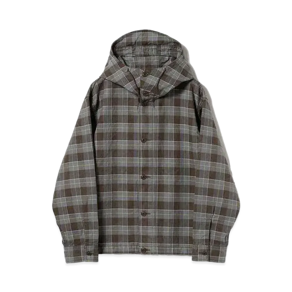 BEAMS FUTURE ARCHIVE Hoodded Shirt "Brown"