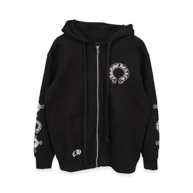 Chrome Hearts Horseshoe Dagger Print Hoodie "Black"