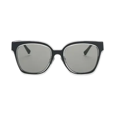 CHARLES & KEITH Metallic Square Sunglasses "Black"