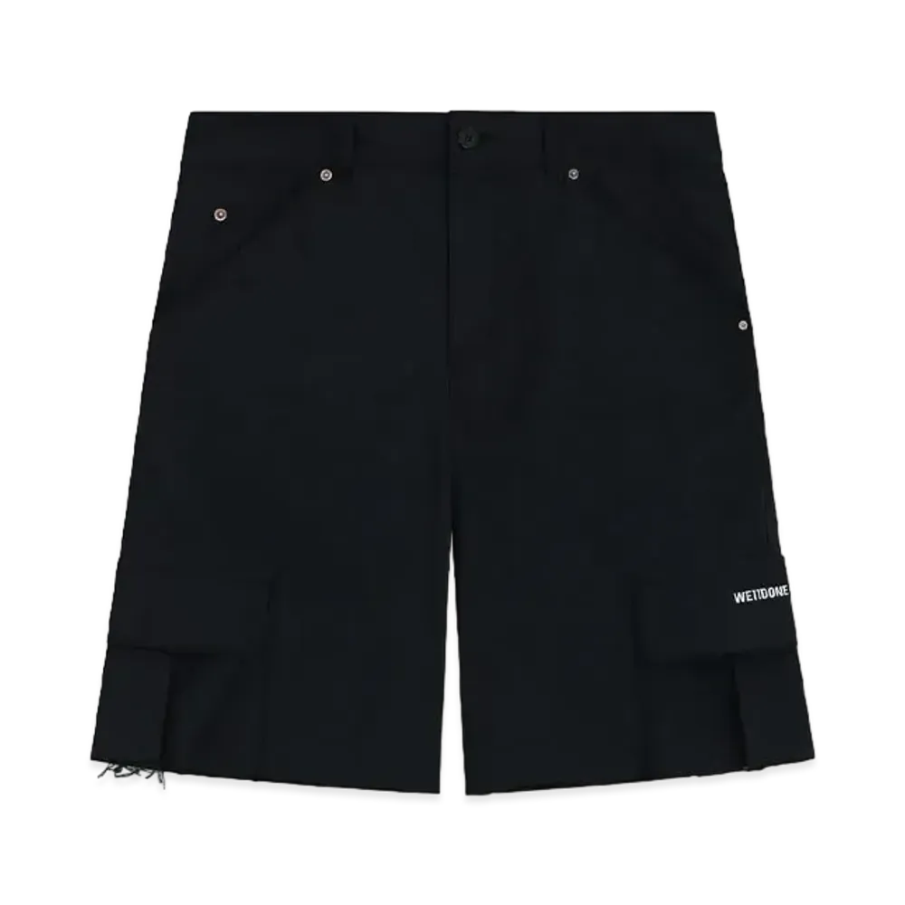 WE11DONE Crop Cargo Pants "Black"