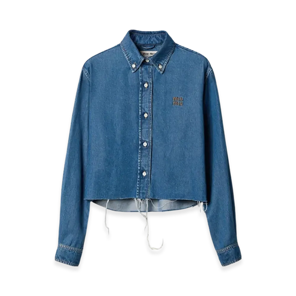 MIU MIU Women's Denim Shirt "Blue"