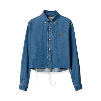 MIU MIU Women's Denim Shirt "Blue"