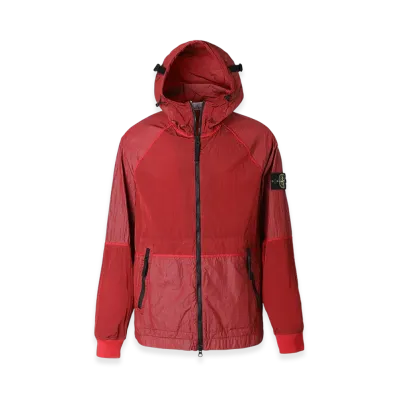 Stone Island Hooded Blouson 42020 Nylon Metal Watro-TC in Econyl Regenerated Nylon "Red"