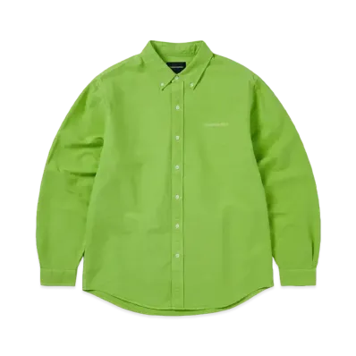 thisisneverthat Overdyed T-Logo Oxford Shirt "Green"