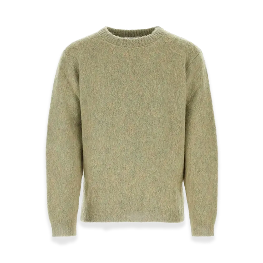 LEMAIRE Stretch Mohair Blend Sweater "Sage Green"